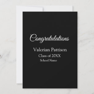 Grattis examenstyp add skola namn enkel mo inbjudningar