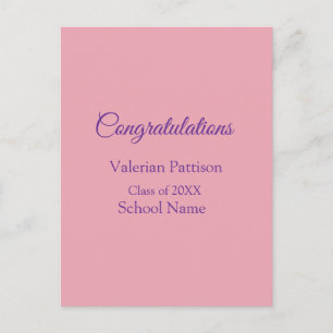 Grattis examenstyp add skola namn enkel mo vykort