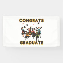 Grattis Examinerad 1.6x3 Vinyl Banner