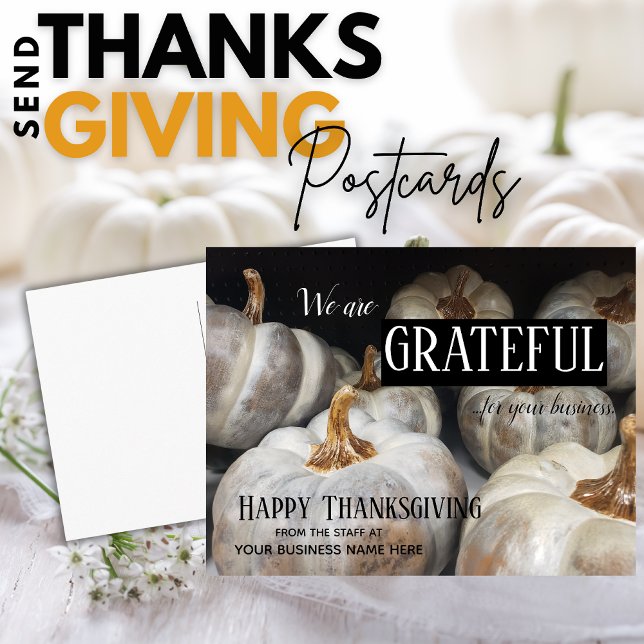 Grattis Fall Business Thanksgiving Vykort (Skapare uppladdad)