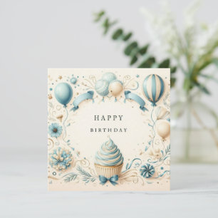 grattis födelsedag cupcakes-kort julkort