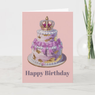 Grattis födelsedag kort - Födelsedagstårta Kort