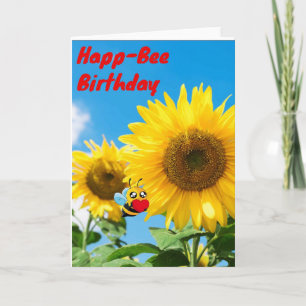 Grattis födelsedagen, lilla bin kort
