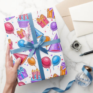 Grattis Födelsedagsfirande Presentpapper