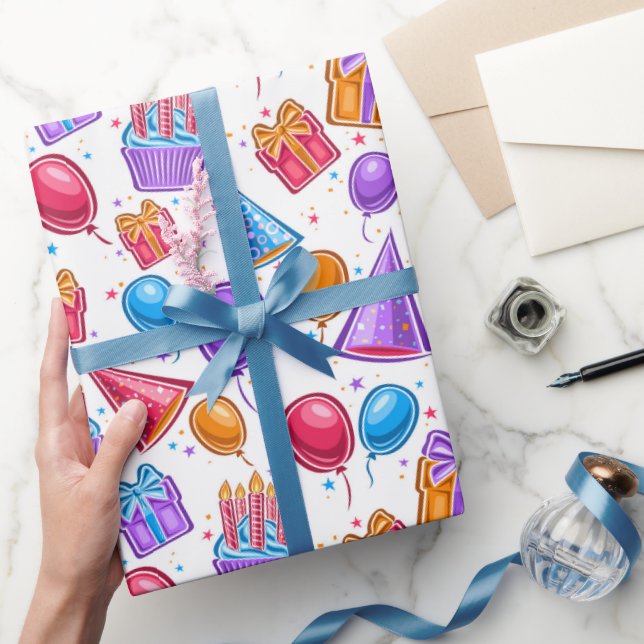 Grattis Födelsedagsfirande  Presentpapper (Gifting)