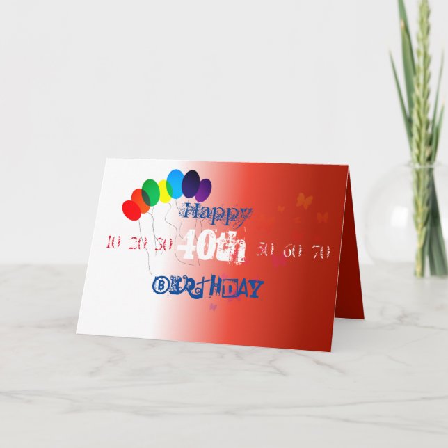 Grattis födelsedagskort inbjudan (Framsida)