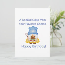 Grattis födelsedagskort med Gnome Inbjudningar