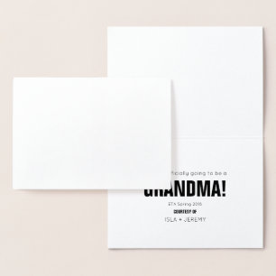 Grattis Foil Gravid Notice Folierat Kort