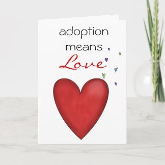 grattis för adoption kort