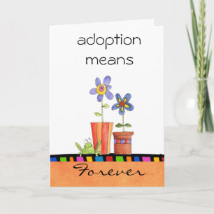 grattis för adoption kort