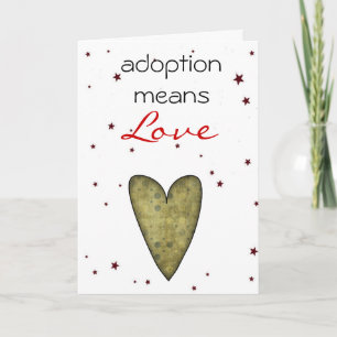 grattis för adoption kort