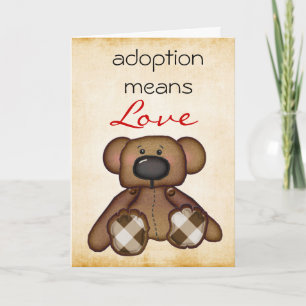 grattis för adoption kort