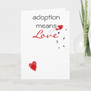 grattis för adoption kort
