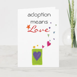 grattis för adoption kort