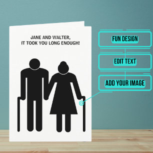 Grattis för äldre förlovningar kort