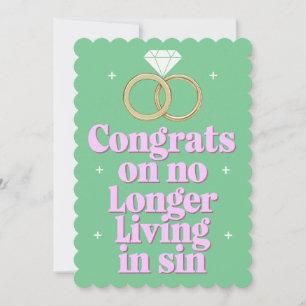 Grattis för att ni inte längre lever i synd Roligt Julkort