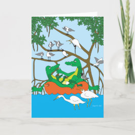 Grattis för Baby Gator-kort Kort