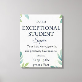 Grattis för elegant för ett exceptionellt St. Canvastryck