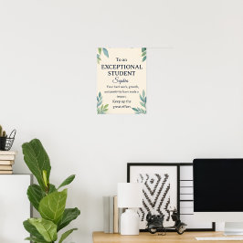 Grattis för elegant för ett exceptionellt St. Poster