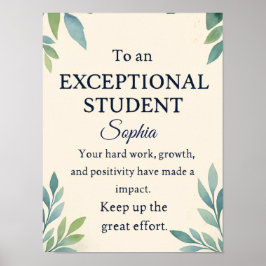 Grattis för elegant för ett exceptionellt St. Poster