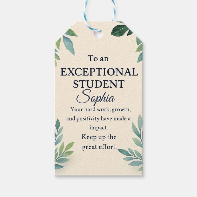 Grattis för elegant för ett exceptionellt St. Presentetikett (Framsidan)