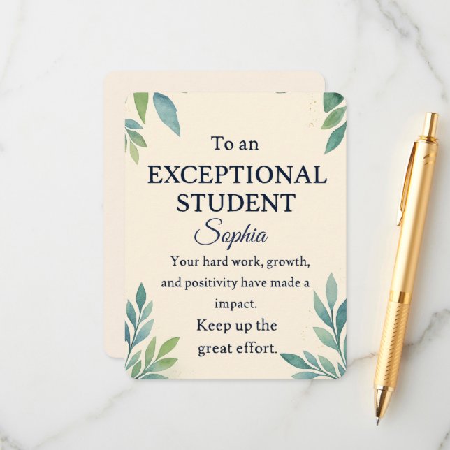 Grattis för elegant för ett exceptionellt St. Tilläggskort (Fram/Back In Situ)