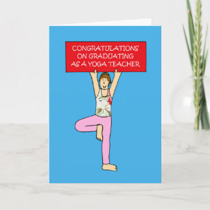 Grattis för Yogalärarestudent Kort