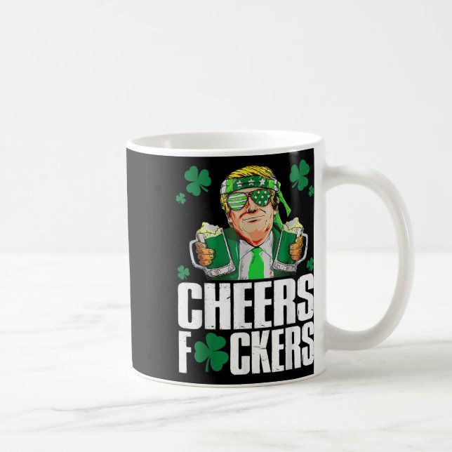 Grattis Förhands St Patricks Dag Roligt Öldrickand Kaffemugg (Höger)