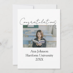 Grattis foto examen namn universitet år inbjudningar
