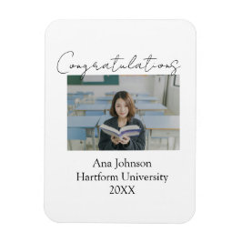 Grattis foto examen namn universitet år magnet