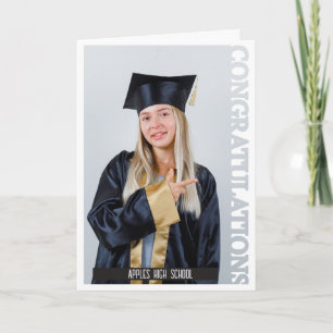 Grattis Foto firande examen Tack Kort