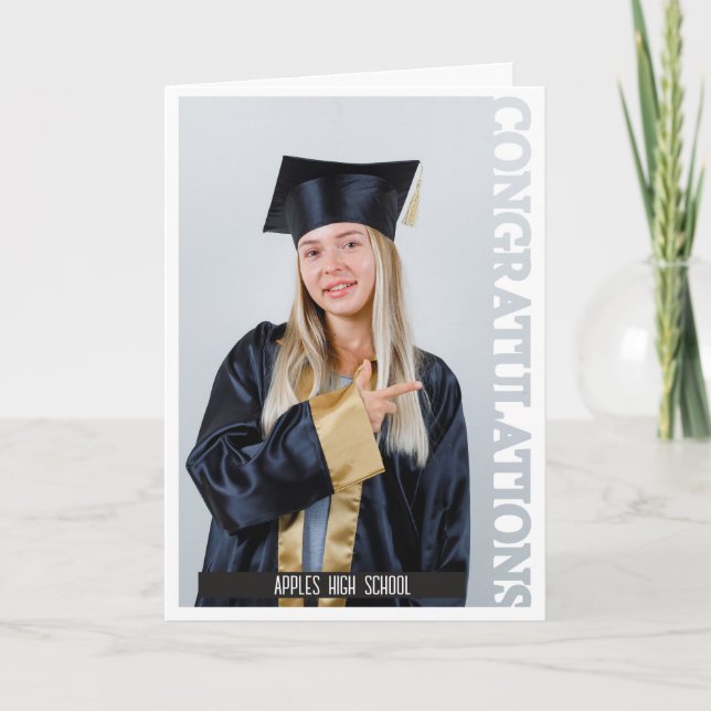 Grattis Foto firande examen Tack Kort (Framsida)