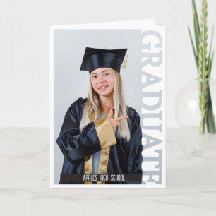 Grattis Foto firar examen Tack Kort
