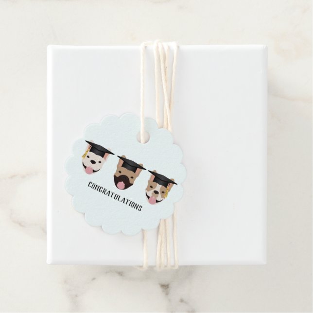 Grattis Fransk Bulldog Gåvor Etiketter (På plats)