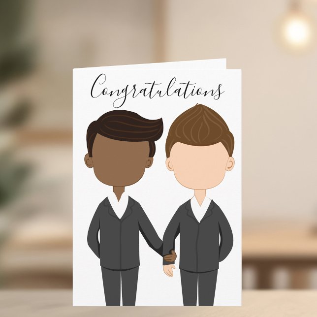 Grattis Gay Bröllop Interrasa Manar par Kort (Skapare uppladdad)