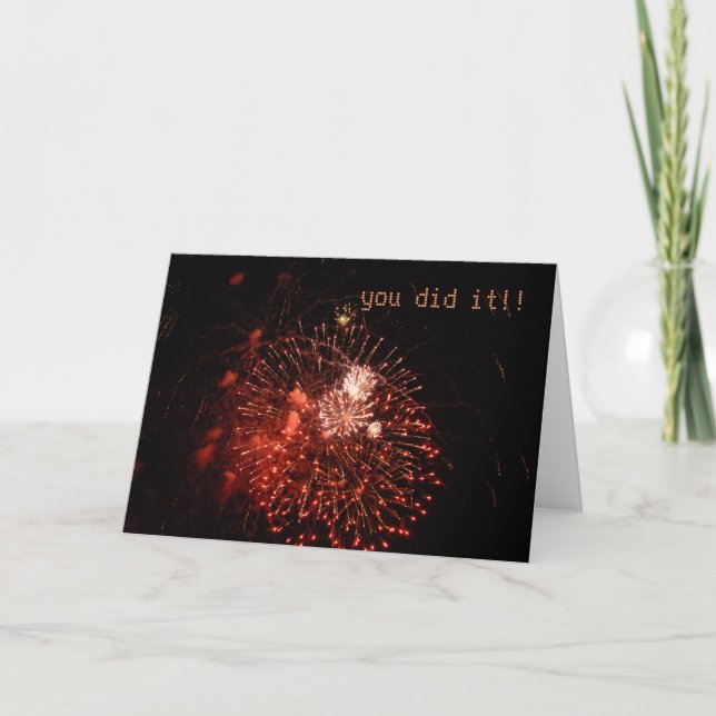 GRATTIS… gjorde du det!! Kort (Framsida)