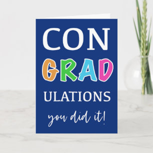 Grattis Grad Du gjorde det Studenten Kort