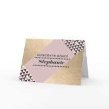 Grattis Grad. Geometric Mönster Anpassningsbar