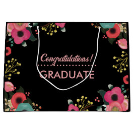 Grattis Grad. Modern Blommigt Anpassningsbar