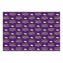 Grattis Grad Namn Mörk Lila Guld White