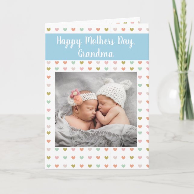 Grattis Grandma Nyfödd bebis Helgkort (Framsida)