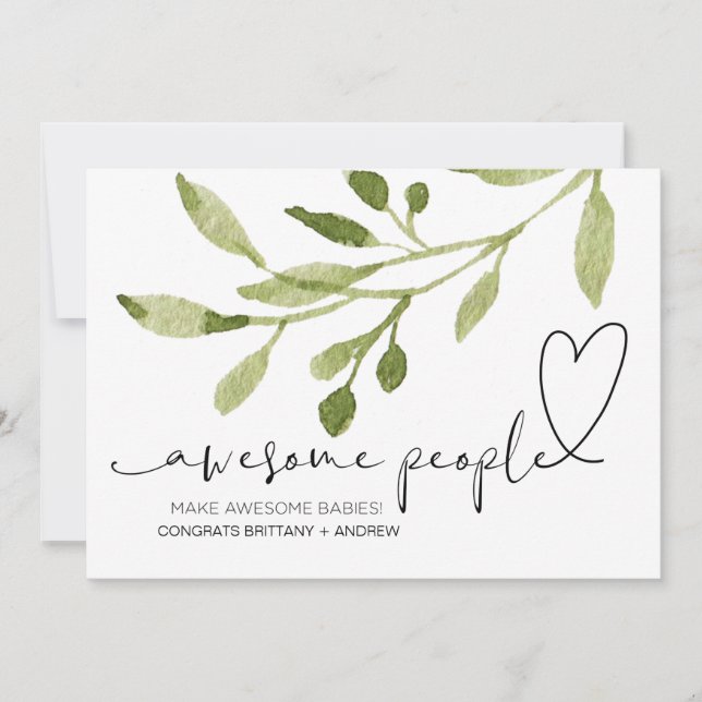 Grattis Gravid Gratulerara Nyfödd bebis Hjärtat Kort (Framsida)