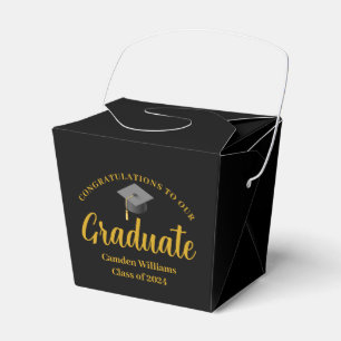 Grattis Guld Svarta Anpassningsbarna Party Presentaskar