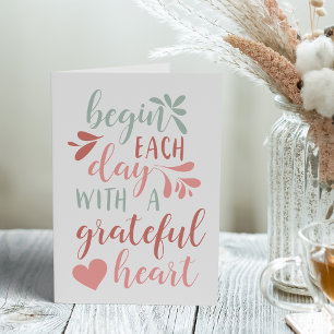 Grattis Heart Handbokad typografi, citat Kort