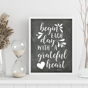Grattis Heart Handbokad typografi, citat Poster