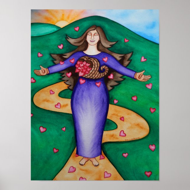 Grattis Heart Poster (Framsidan)