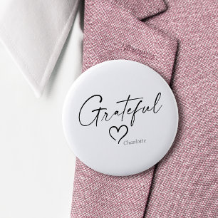 Grattis Heart Skript för minimalt Bläck Knapp