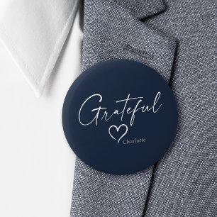 Grattis Heart Skript för minimalt Bläck Knapp