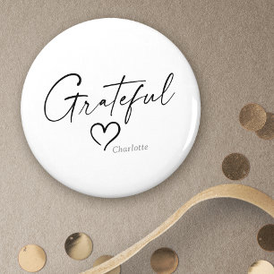 Grattis Heart Skript för minimalt Bläck Magnet