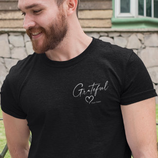 Grattis Heart | Skript för minimalt Bläck T Shirt